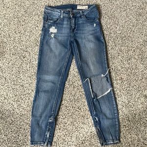 Womens Pistola jeans Size 27straight leg - ankle - zipper bottom